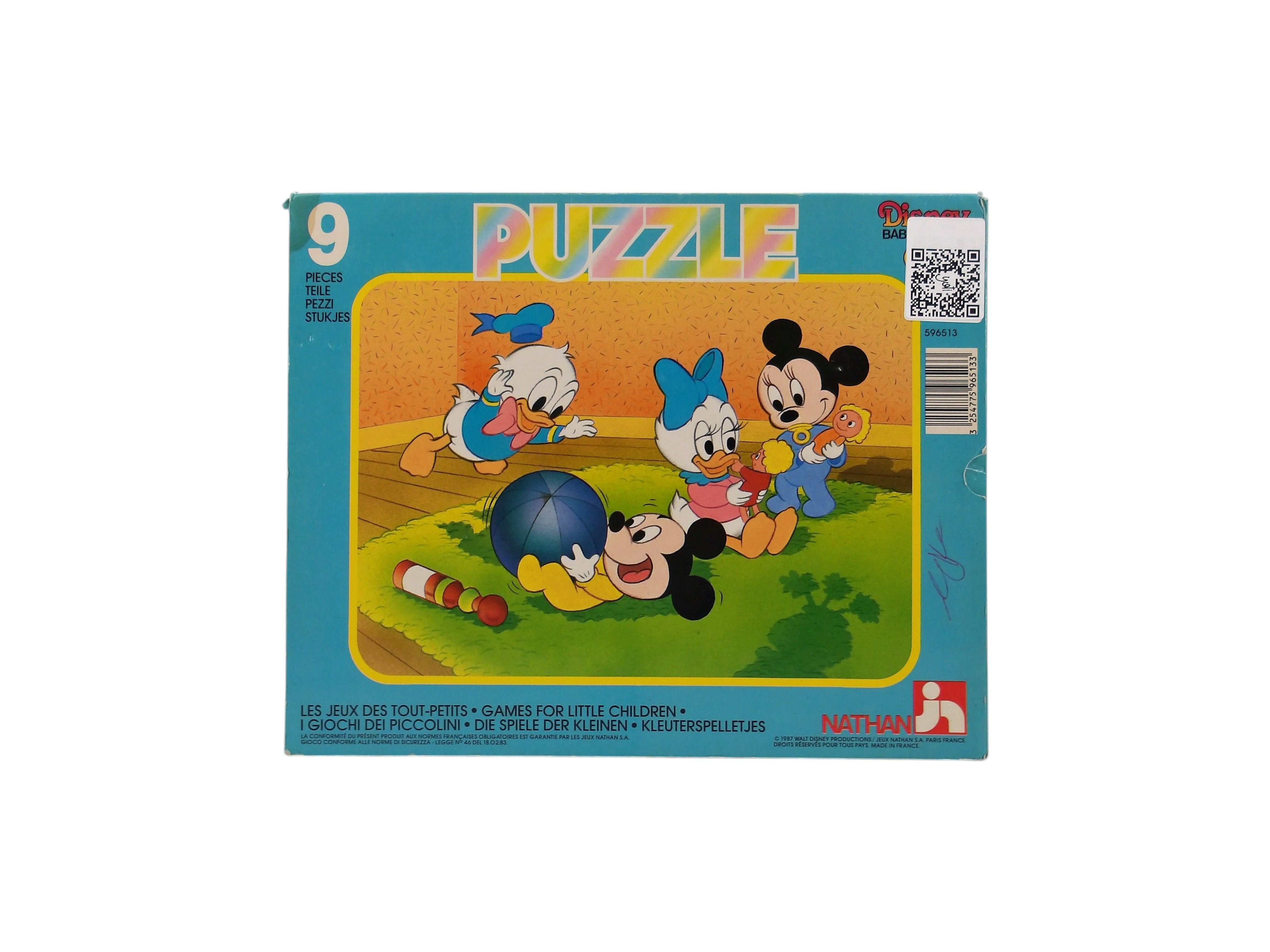 Voir photo 2 de Puzzle Disney Babies - Les Jeux des Tout-Petits - 9 pièces- Édition 1987 Puzzle Disney Babies - Les Jeux des Tout-Petits - 9 pièces- Édition 1987 Comme neuf - Vue 2 -
